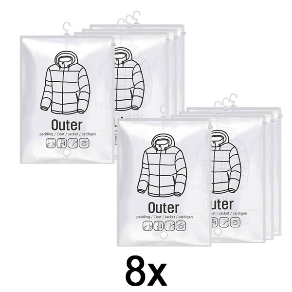 2x Pakabinami vakuuminiai laikymo maišai – (4 vnt.) | VACUHANG